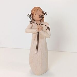 Willow Tree Friendship Figurine Sculpture Susan Lordi Minimalist Cream Brown